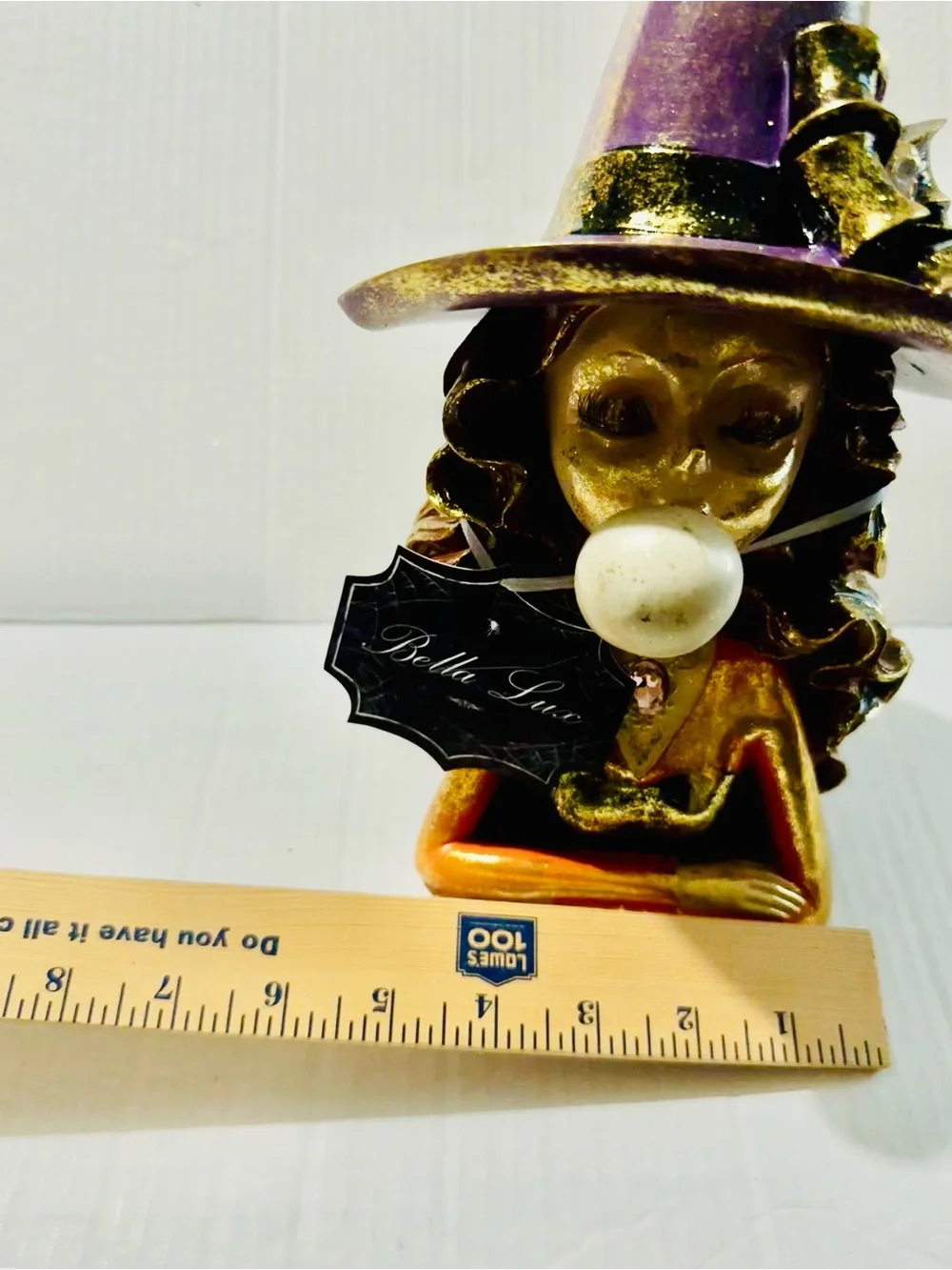Bella Lux Halloween Glittery Witch Blowing bubble BNWT
